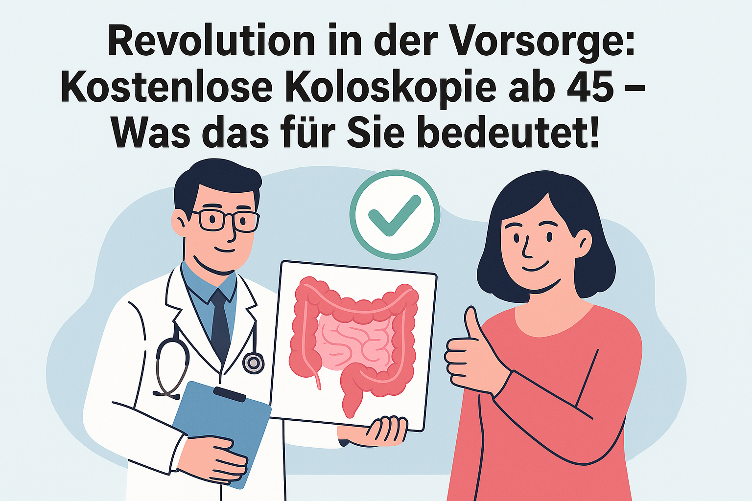 Titelbild zu „Revolution in der Vorsorge: Kostenlose Koloskopie ab 45 – Was das für Sie bedeutet!“