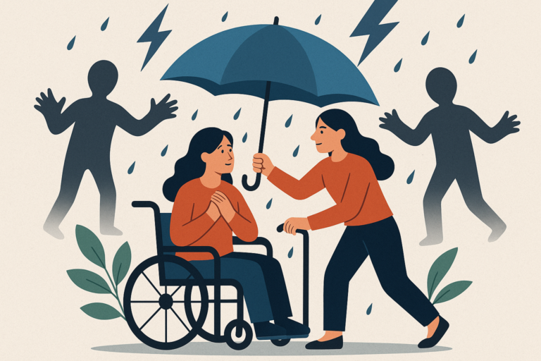Titelbild zu „Revolutionärer Schutz: Wie ein neues Projekt das Leben gewaltbetroffener Frauen mit Behinderungen verändert!“